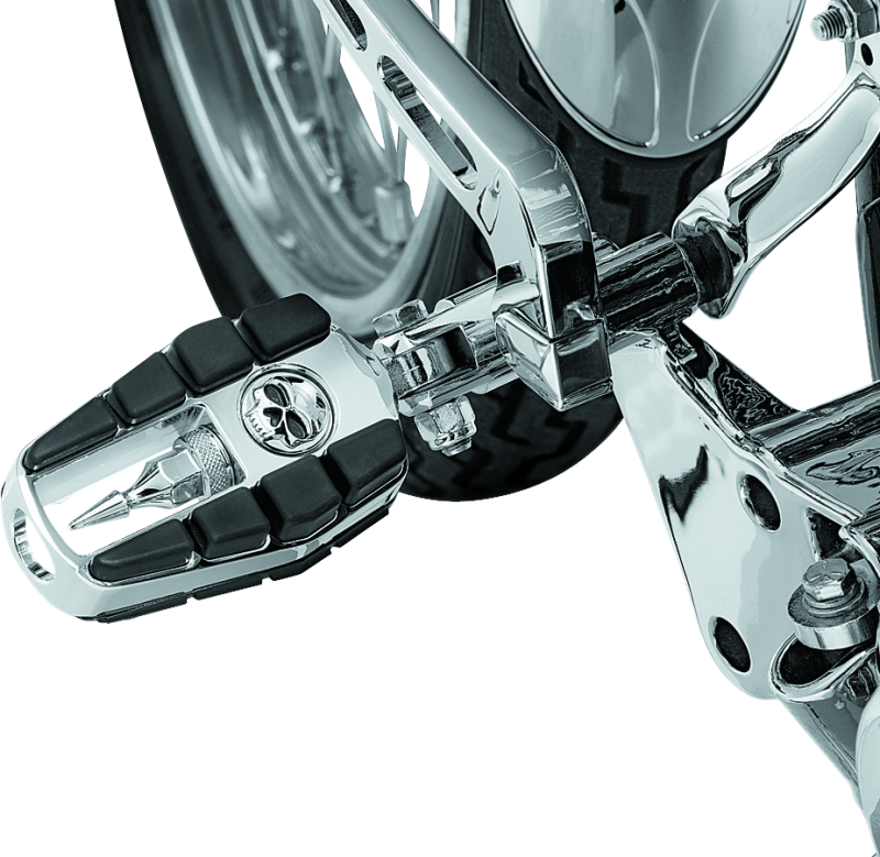 Kuryakyn Zombie Pegs with Male Mount Chrome - Durable Powersports Foot Pegs for Motorcycle Comfort and Style