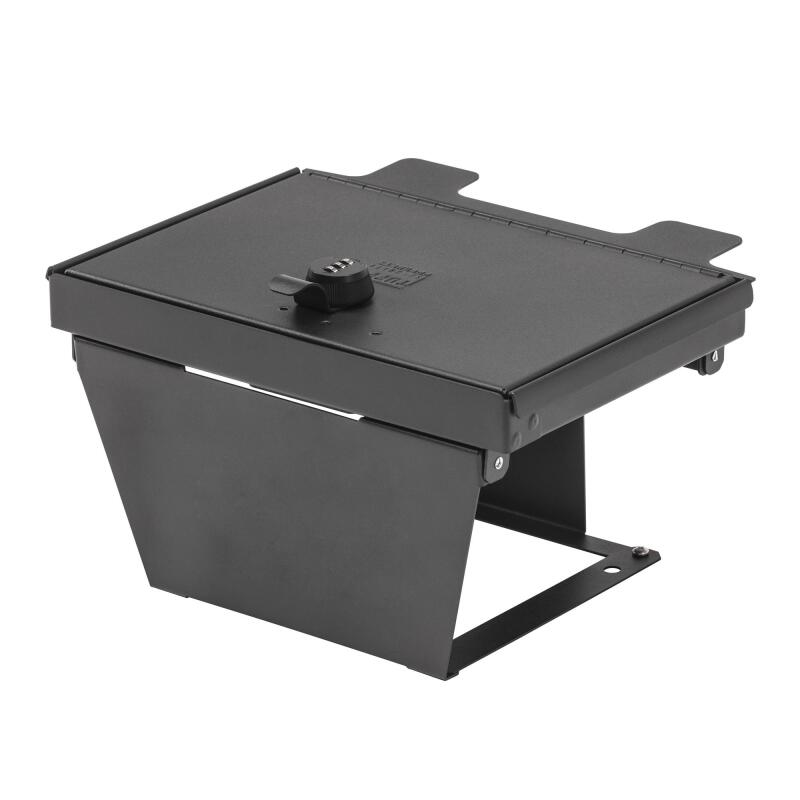 Tuffy Products Console Safe with Combo Lock for Chevrolet Silverado and GMC Sierra Flow-Thru Console (Black) - Part #356-01-A
