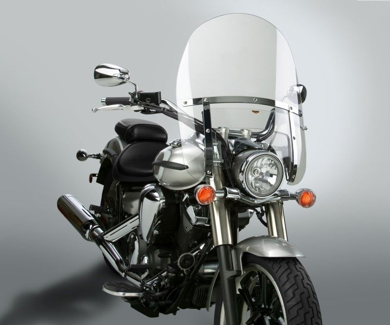 National Cycle Heavy Duty Touring Windshield N2210 – Durable Polycarbonate Cruiser Windshield with Adjustable Center Window