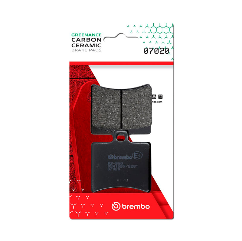 Brembo OE Powersports Malaguti Madison/Malaguti Password/Malaguti Phantom Carbon Ceramic Rear Brake Pad