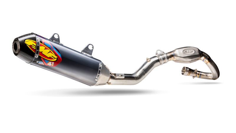 FMF Racing Kawasaki KX250F 2021-2024 Factory 4.1 RCT Exhaust System with Carbon Cap