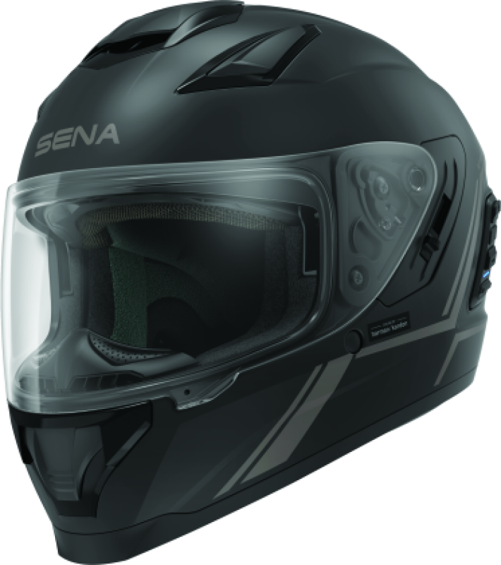 Sena Technologies Stryker Bluetooth Helmet with Mesh Intercom – Matte Black, Medium