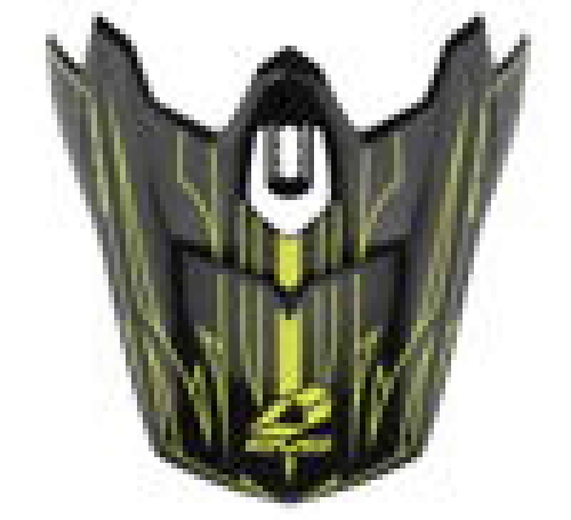EVS T3 Pinner Helmet Visor - Black and Hi-Viz Yellow for Powersports