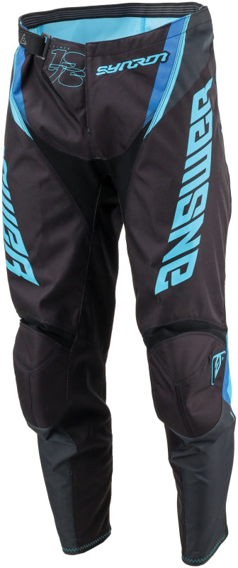 Answer 25 Syncron Envenom Youth Motorcycle Pants - Blue/Black, Size 28