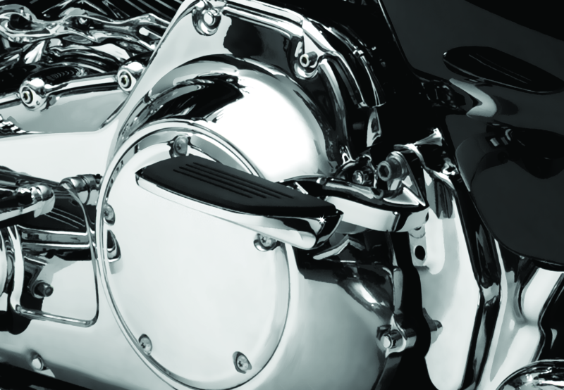 Kuryakyn Premium Mini Board with Male Mount Adapter Chrome - Compact Support for Powersports Vehicles