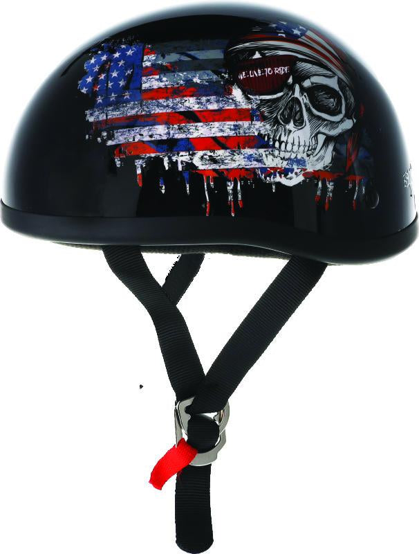 Bikers Choice Skid Lids Live To Ride Original Helmet - Large