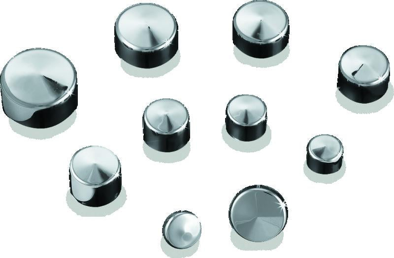 Kuryakyn Kool Kaps 1/4 Inch Torx Bolt Covers - Durable Aerospace GFP Polymer Finish