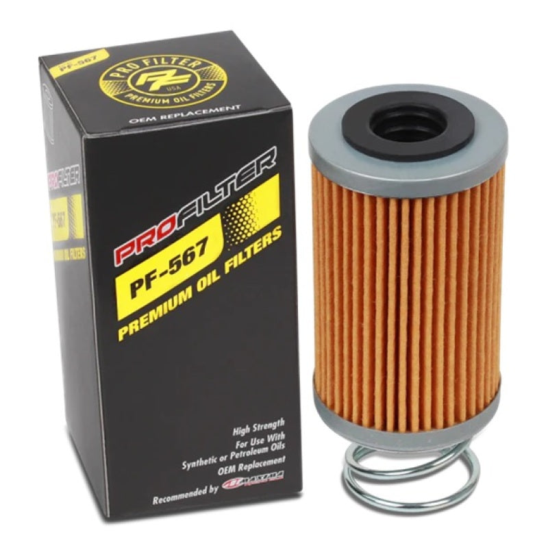 ProFilter PF-567 Premium Oil Filter for Powersports Vehicles with M-Pleat Technology