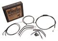 Burly Brand Control Kit 12in Ape XL for Harley-Davidson with Custom Cable and Line Install Kit
