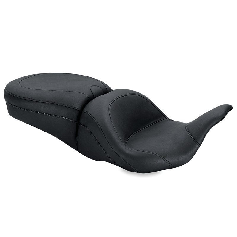 Mustang Motorcycle 08-21 Harley Electra Glide, Road Glide, Road King, Street Glide Lowdown Touring 1-Piece Seat - Black
