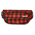 USWE Waist Hip Pack 6L - Flannel Red for Mountain Biking and Off-Road Adventures