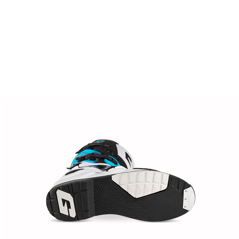 Gaerne SG22 Limited Edition Motorcycle Boot - White, Black & Light Blue, Size 12