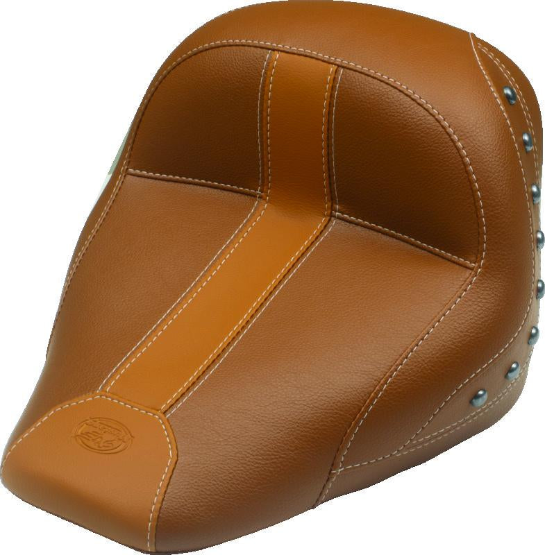 Mustang Motorcycle 13.5-inch Wide Solo Seat for Harley Dyna Wide Glide – Black