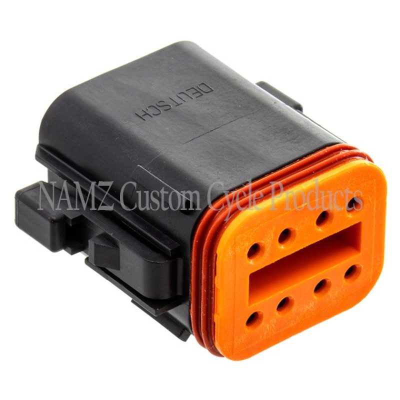 NAMZ Deutsch DT Series 8-Wire Plug & Wedgelock - Black (Replaces HD 72118-94BK)