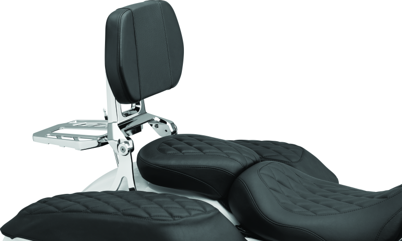 Kuryakyn Neo Driver & Passenger Backrest with Luggage Rack – Chrome Part 5746