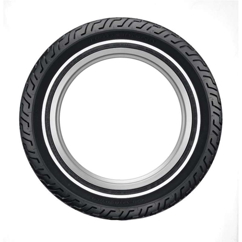 Dunlop D402 Front Tire - MH90-21 M/C 54H TL Medium Whitewall for Harley-Davidson Touring Bikes
