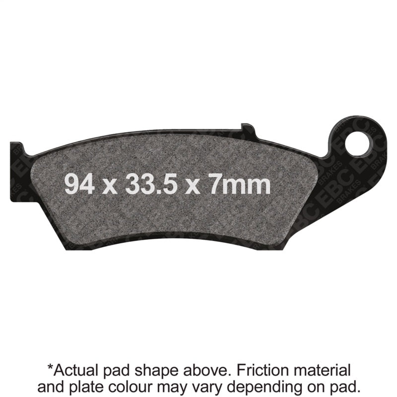 EBC Powersports MXS185 Off Road Race Sintered Brake Pads for Honda CR 125 R (1995-1997) Front Left/Right