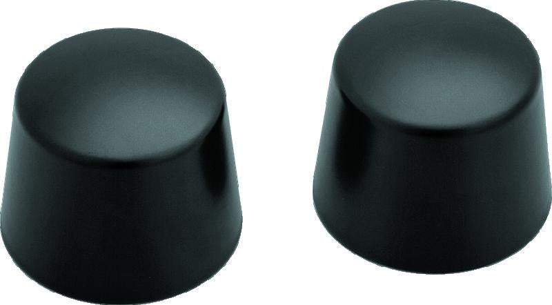 Kuryakyn Front Axle Nut Caps Satin Black for Harley Davidson Touring Models