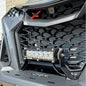 Can Am Maverick R Lower Grill 6" Light Bar Kit