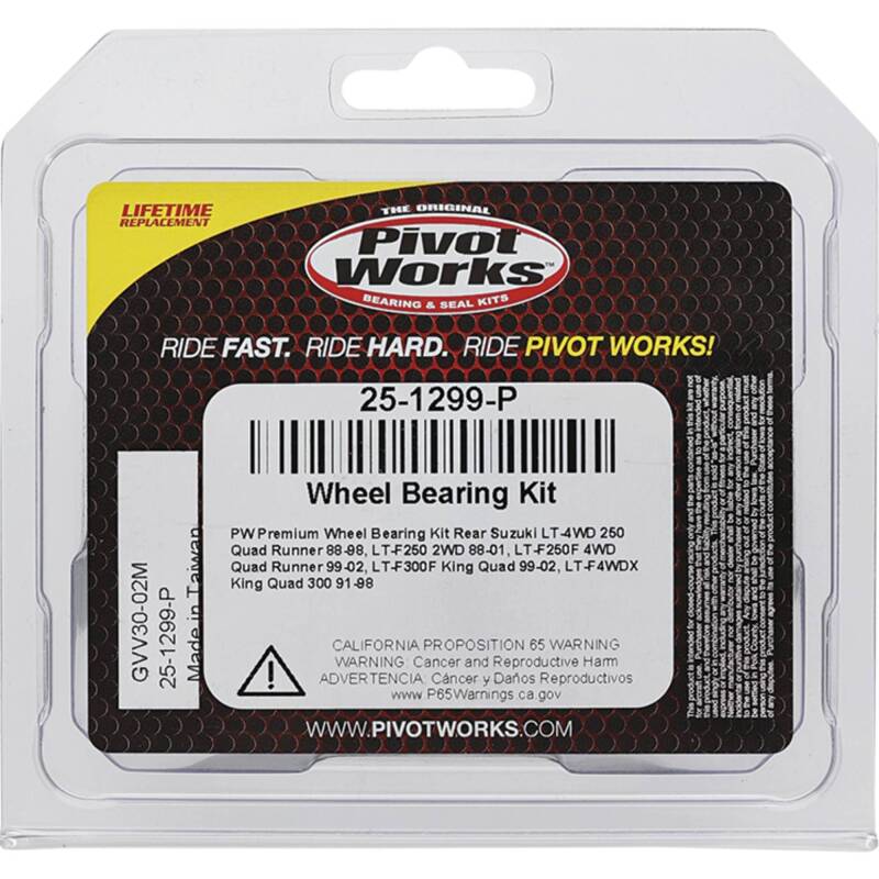 Pivot Works Premium Wheel Bearing Kit for Powersports Vehicles – Part #25-1299-P