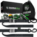 Rhino USA 1.5-inch x 8-foot Cambuckle Motorcycle Tiedown Straps 2-Pack (Blue) – RNO-CAMSOFT-BLU