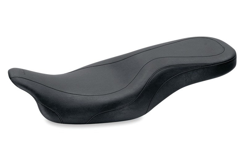 Mustang Motorcycle DayTripper 1-Piece Seat for Harley Davidson Electra Glide, Road King, and Street Glide (2008-2021) - Black