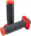 ProTaper Pro Series Clamp-On 1/2 Waffle Red/Black Handgrips for Powersports