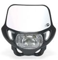 Acerbis Headlight DHH CE 12V-35W - Black for Powersports Vehicles