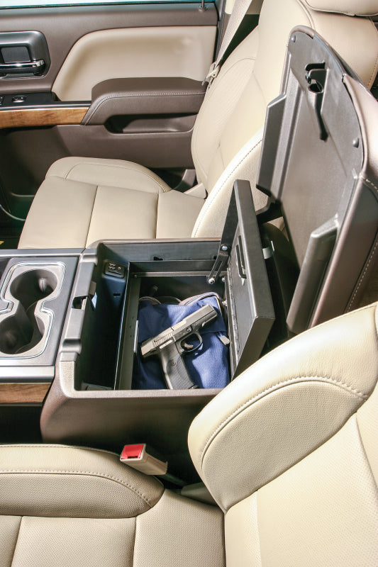 Tuffy Products Console Safe with Locking System for Chevy Silverado and GMC Sierra 1500, 2500HD, 3500HD (Part #320-01)