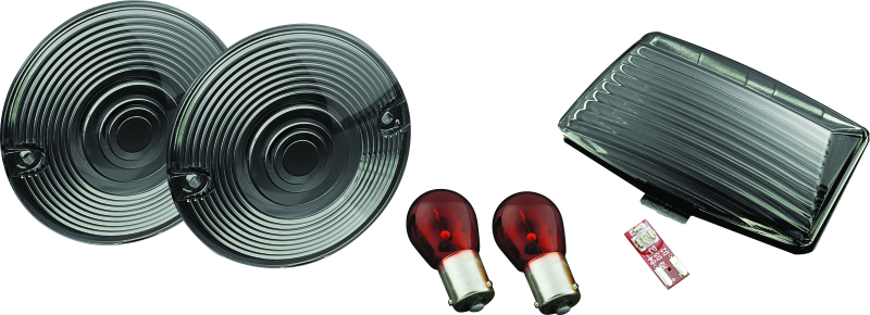 Kuryakyn Rear Smoke Lens Kit for Harley Davidson Touring and Softail Models Part #4995