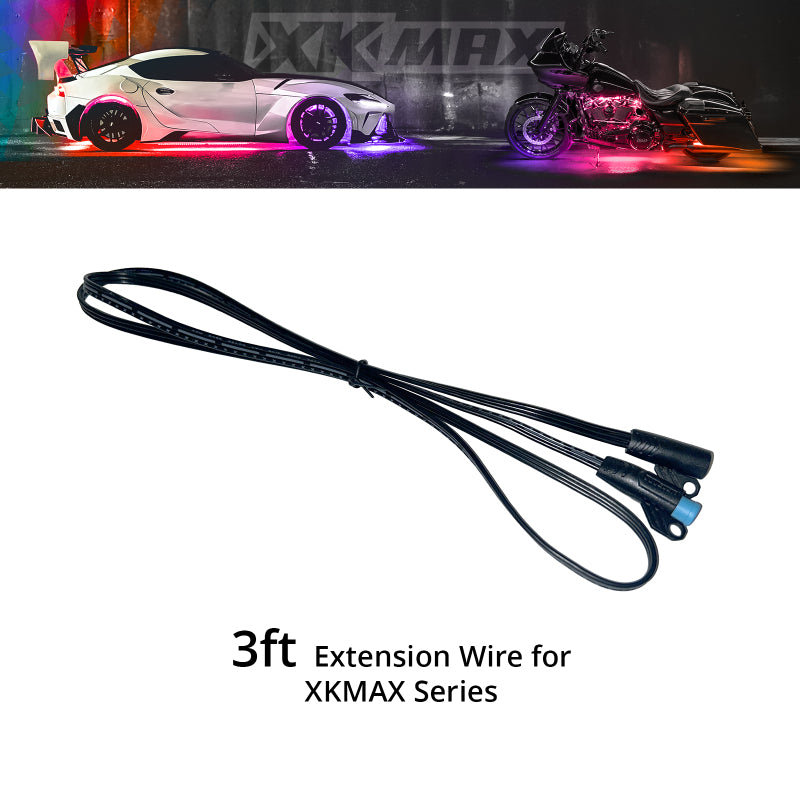 XKGLOW XKmax 3-Foot Extension Wire for LED Lighting Kits