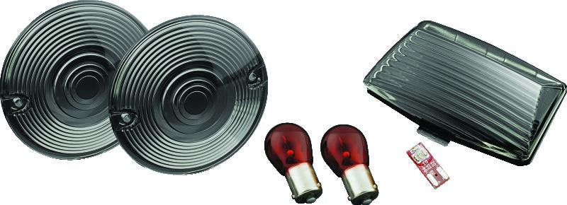 Kuryakyn Rear Smoke Lens Kit for Harley Davidson Touring and Softail Models Part #4995