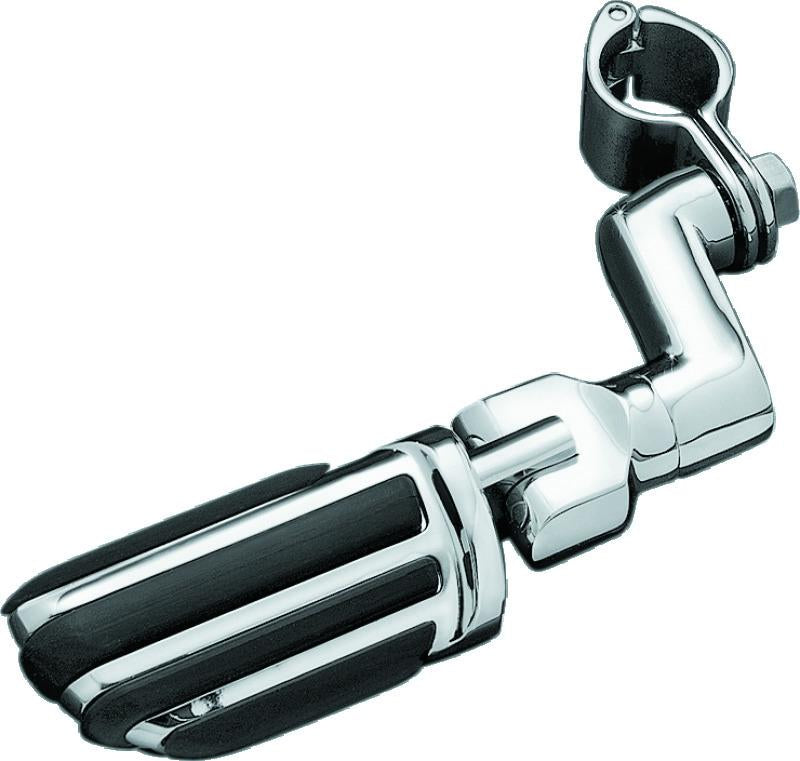 Kuryakyn Pilot Pegs with Offset Mounts 1-1/4 inch Clamps Chrome – Adjustable Highway Pegs for Motorcycles