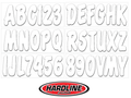 Hardline Boat Lettering Registration Kit 3 in. - White Solid, Part Number WHI200EC