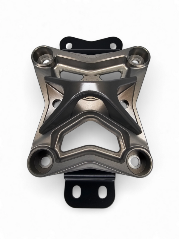 Elektric Offroad 2022+ Can-Am Maverick X3 Radius Rod Plate with Pull Hook - Gun Metal
