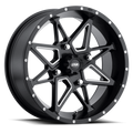 ITP Tornado 14x7 PowerSports Wheel with 4x156 Bolt Pattern and Matte Black Finish