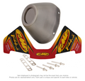 FMF Racing RCT SS Replacement End Cap Kit for Powersports Exhaust Systems