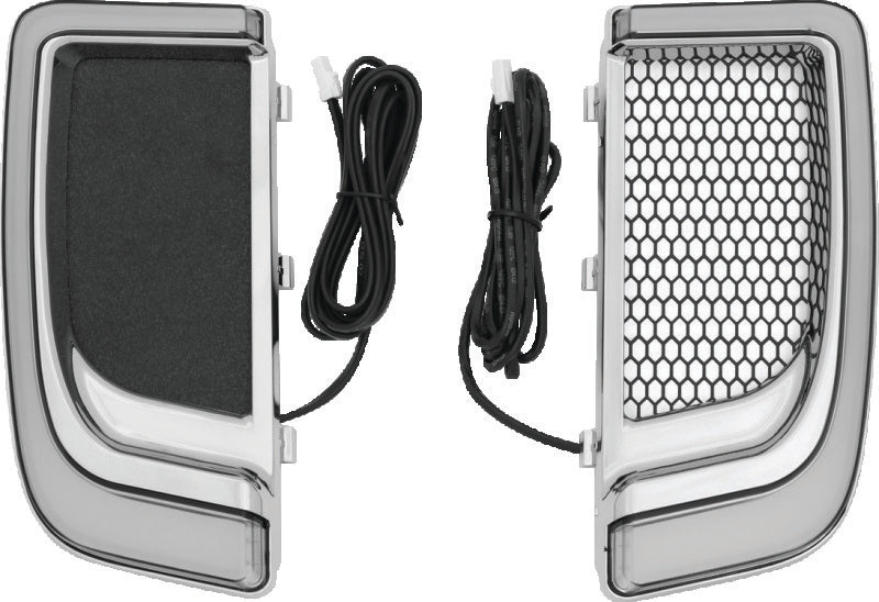 Kuryakyn Part 5065 Tracer LED Fairing Lower Grills for Harley Davidson Touring Models