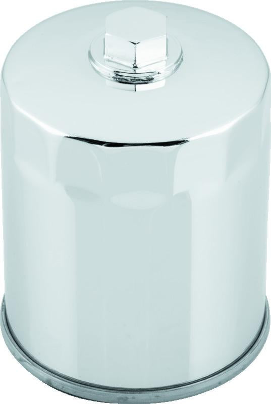 Twin Power Evo Chrome Oil Filter with Easy-Off Nut for Harley Davidson Models - Part 603114