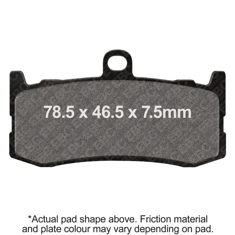 EBC Powersports Double-H Sintered HH Brake Pads for Triumph Daytona 675 (2009-2016)