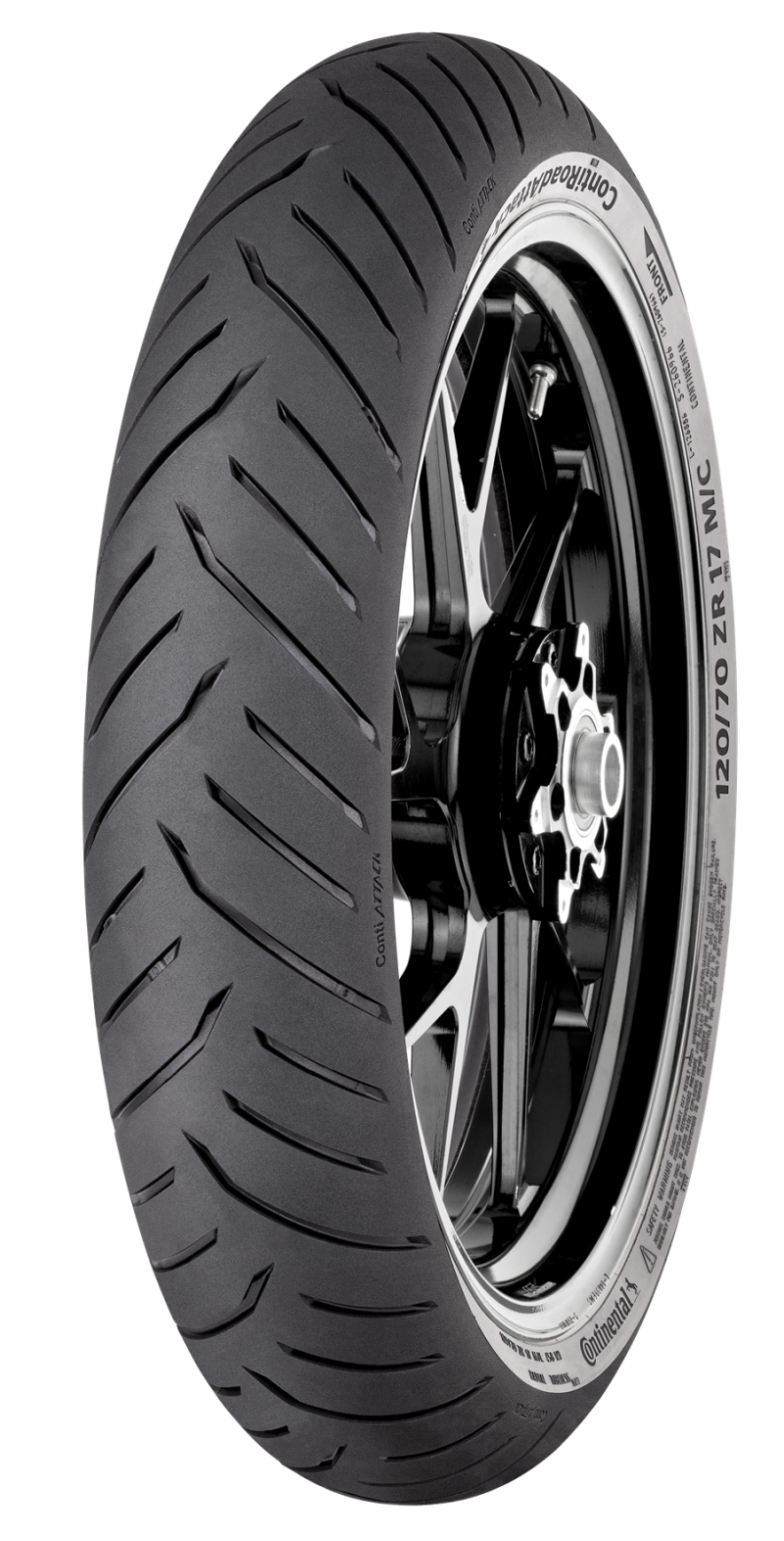 Continental Tire ContiRoadAttack 4 - 120/70 ZR 17 M/C (58W) TL Front for Sport and Touring Motorcycles