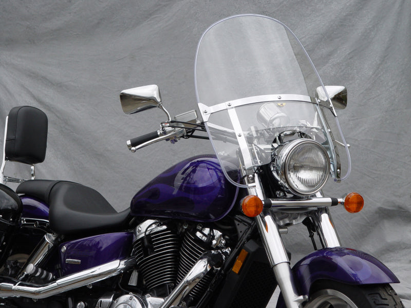 National Cycle Heavy Duty Beaded Round Top Windshield for Cruisers - Clear, Part N2230