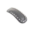 Mustang Motorcycle Fender Bib with Studs for Harley Davidson FL Models - Black