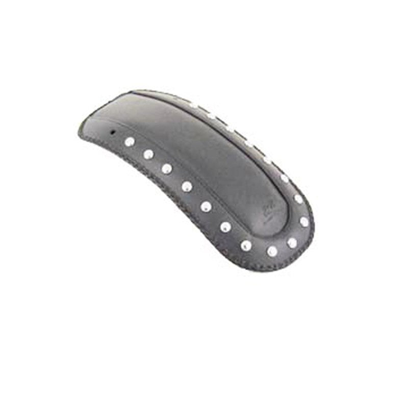 Mustang Motorcycle Fender Bib with Studs for Harley Davidson FL Models - Black