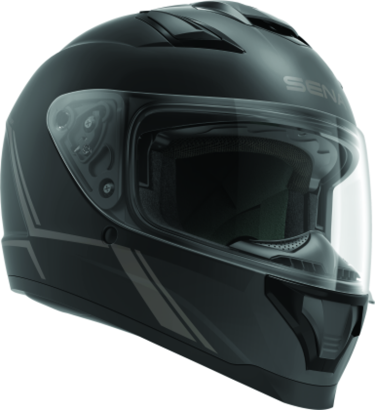 Sena Technologies Stryker Bluetooth Helmet with Mesh Intercom - Large, Matte Black