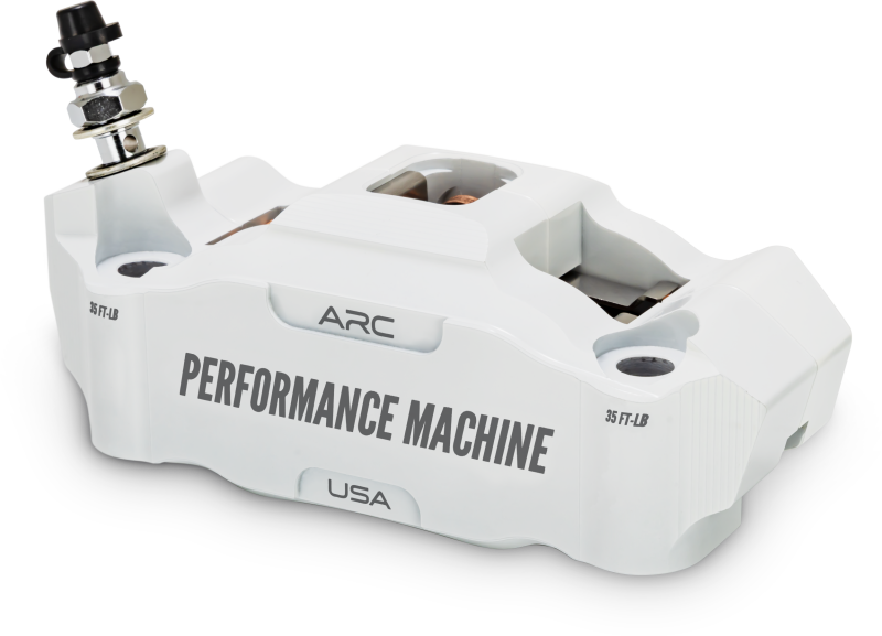 Performance Machine 0052-2427-WC Race Series Radial Mount Caliper with ARC Technology - Left - White