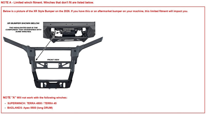 KFI 2026 Kawasaki Ridge and Crew Winch Mount for Powersports Vehicles