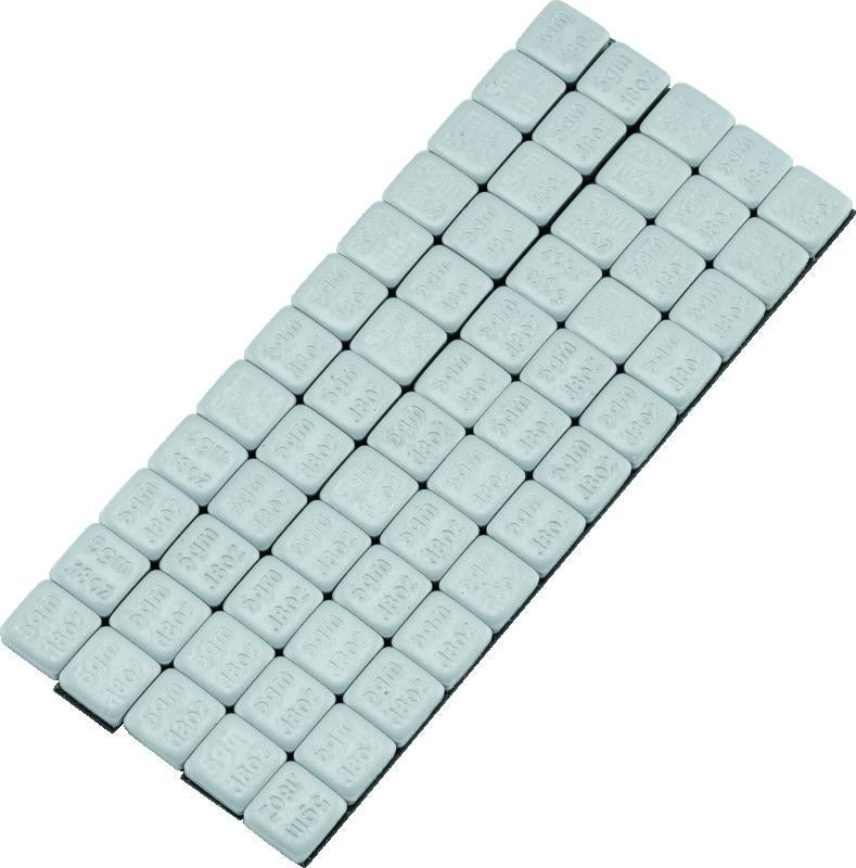 BikeMaster Square Wheel Weights Adhesive 5g - Durable Steel Replacement Weights for Powersports
