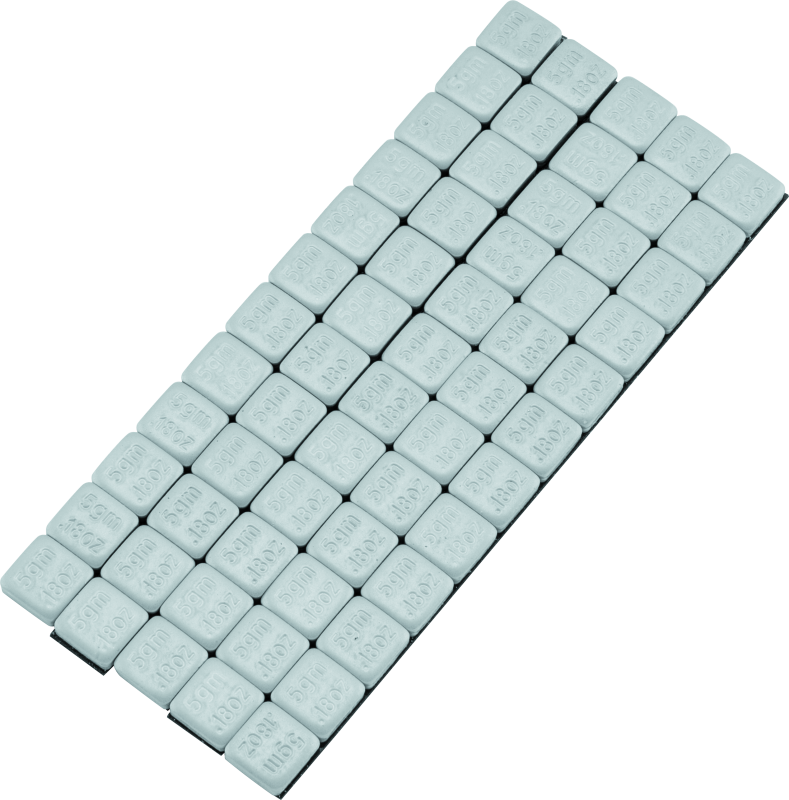 BikeMaster Square Wheel Weights Adhesive 5g - Durable Steel Replacement Weights for Powersports