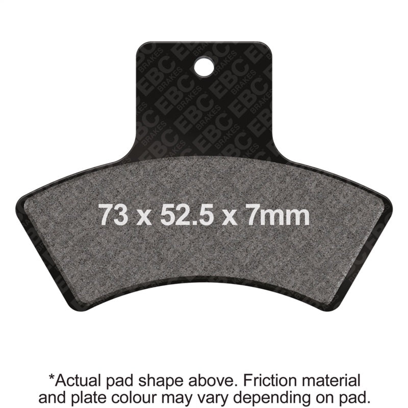 EBC Powersports Carbon X Brake Pads for Polaris Trail Blazer 250 Rear Left (Part FA270X)